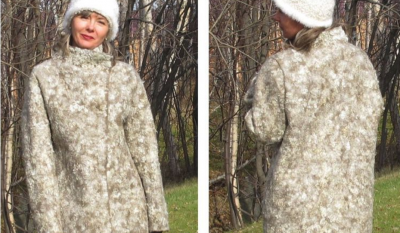 Видеокурс по валянию пальто с втачным рукавом "Снежная королева"